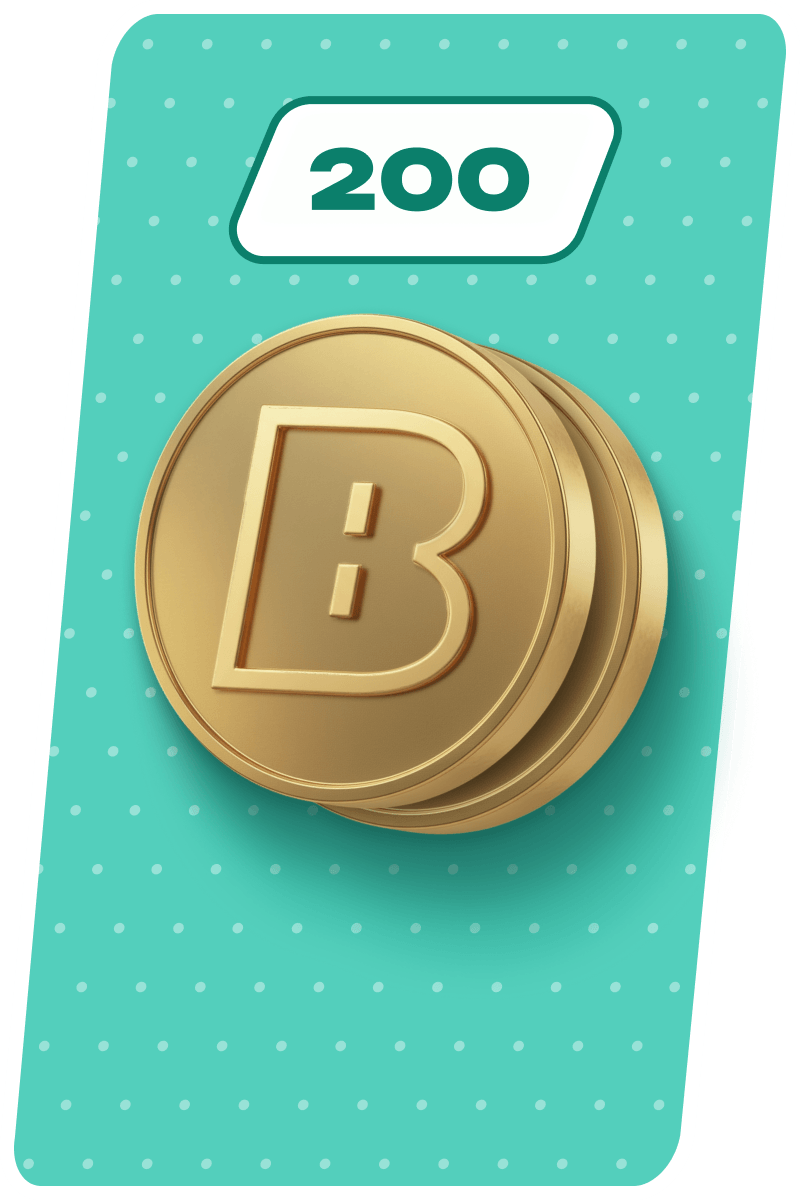 Accumulate 200 coins
